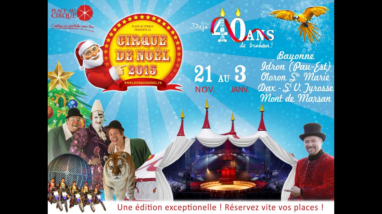 Cirque de Noël 2015 - Bande annonce