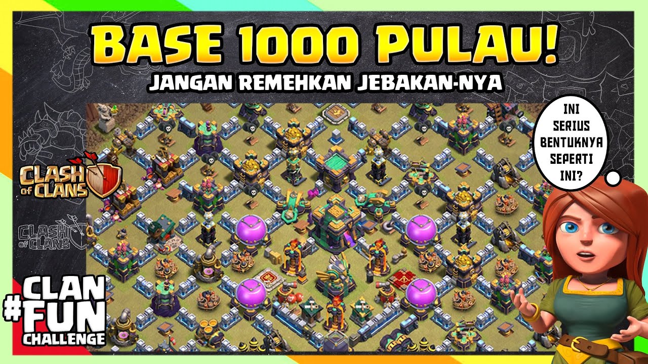 BASE 1000 PULAU BIKIN CLASHER CoC MELONGO! | CFC Indonesia