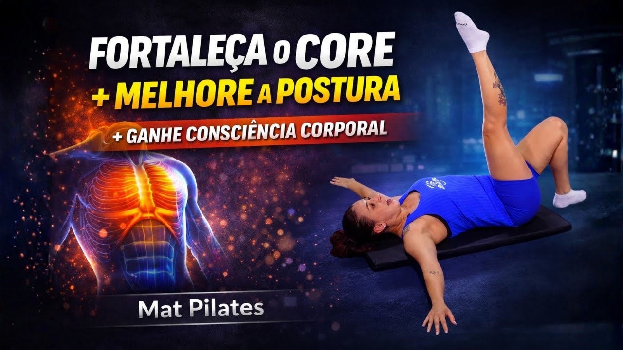 Fortaleça o core, melhore a postura e ganhe consciência corporal | Mat Pilates