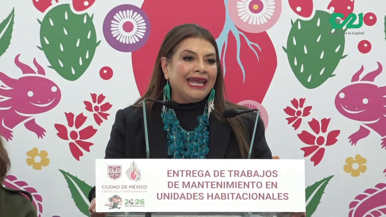Entrega de obras de mantenimiento en la Unidad Habitacional 