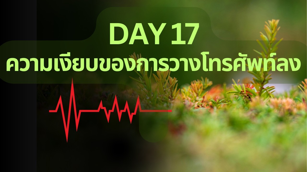 Day 17 ความเงียบของการวางโทรศัพท์ลง