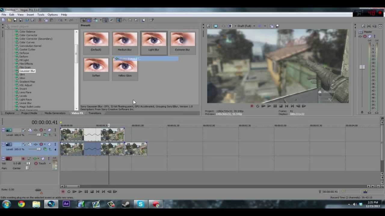 Sony Vegas Pro 11 - Focus Effect Tutorial
