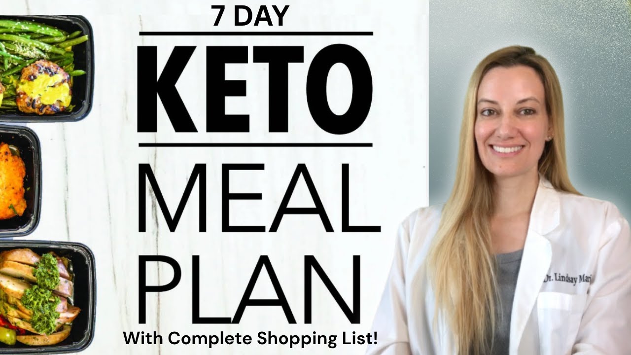 KETO DIET 7 Day Meal Plan! Including Macronutrient Breakdown & Complete Shopping List.