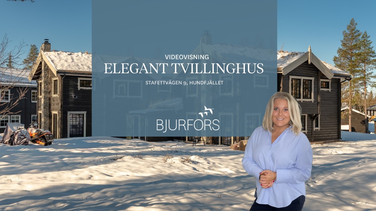 Två exklusiva tvillinghus i Hundfjället med tidlös fjällarkitektur