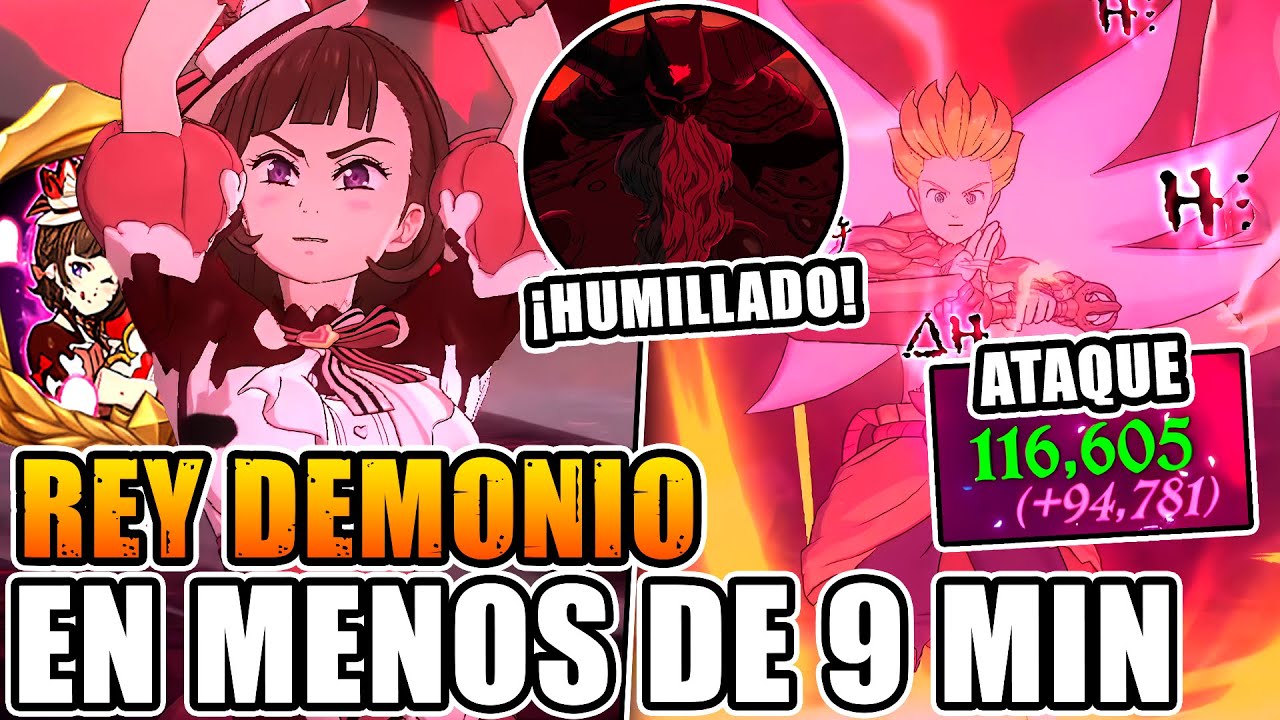 DERROTA al REY DEMONIO en HELL en 8 MINUTOS con DIANE SAN VALENTIN  - 7DS Grand Cross