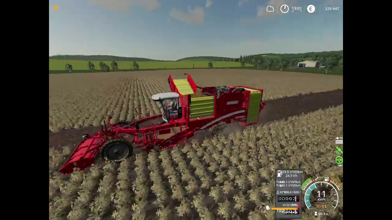 Farming Simulator 19.:Карта Балдейкино:Уборка картофеля. Cерия 52.