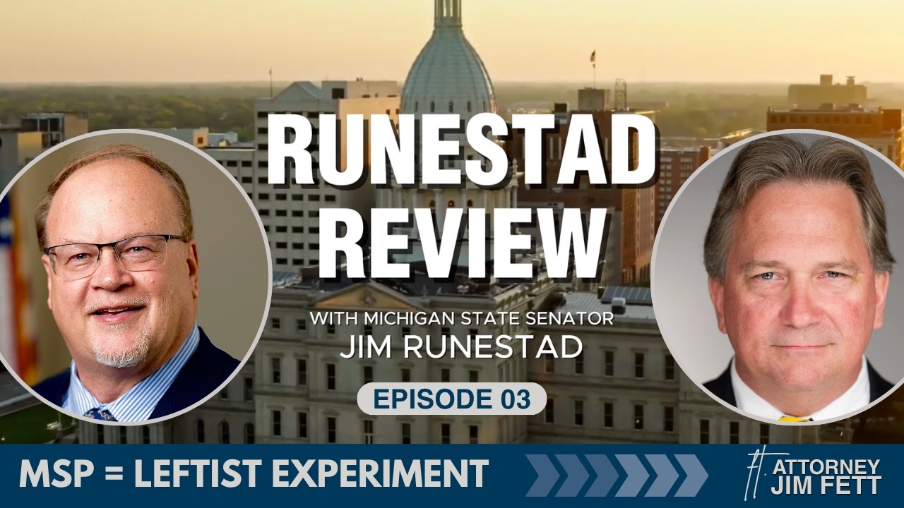 Sen. Runestad Talks with Attorney Jim Fett