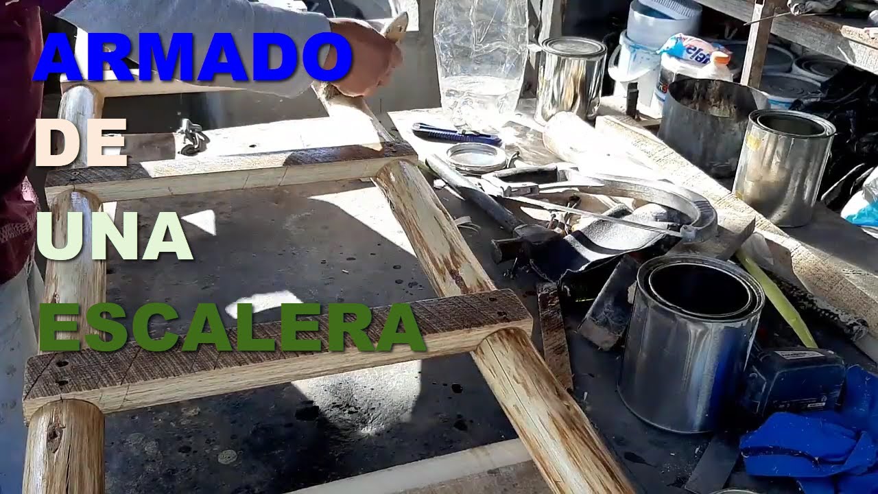 Cómo armar una escalera de mano.