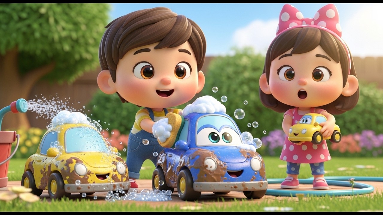 Coco Washes the Toy Car 🚗 Big Surprise with Mia&rsquo;s Toy Car ✨ | Fun Adventure for Toddlers & Kids