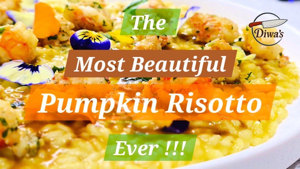The Best Pumpkin and Shrimp Risotto Ever !!! 🇮🇹🍤🍾🥂 @DiwasCucina #cooking #food #risotto #italianfood