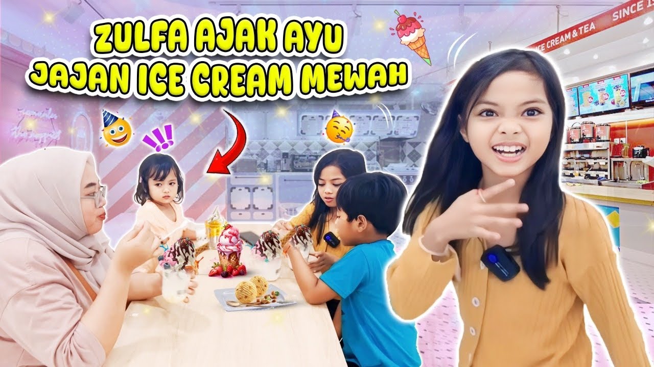 ZULFA JAJANIN AYU MOCHI ES KRIM | BU PIPI KASIAN AYU NANGIS GA MAU PULANG