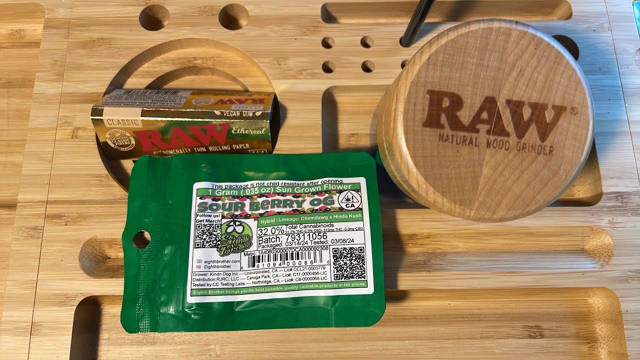 BLINDGORILLAS HOW TO ROLL A RAW ETHEREAL JOINT LIVE EIGHTH BROTHER SOUR BERRY OG 04/05/24 12PM