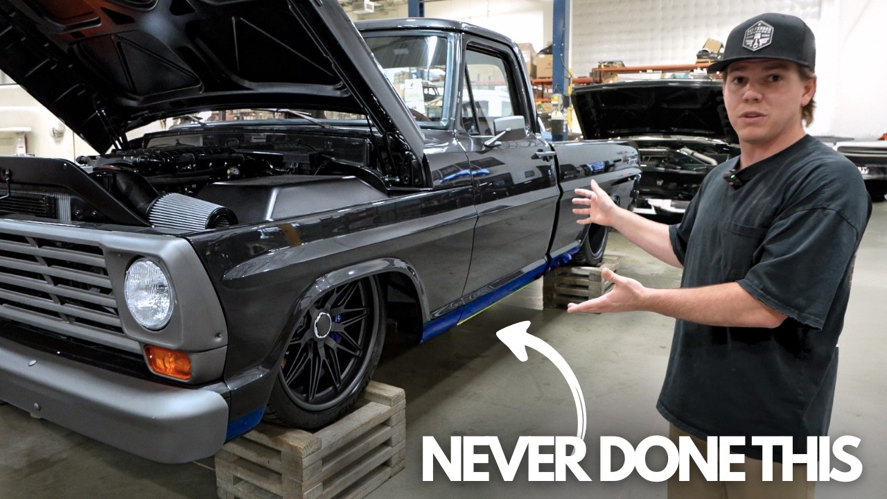 Мы никогда раньше не делали ничего подобного на грузовике Ford (сборка Ford F100 1967 года).