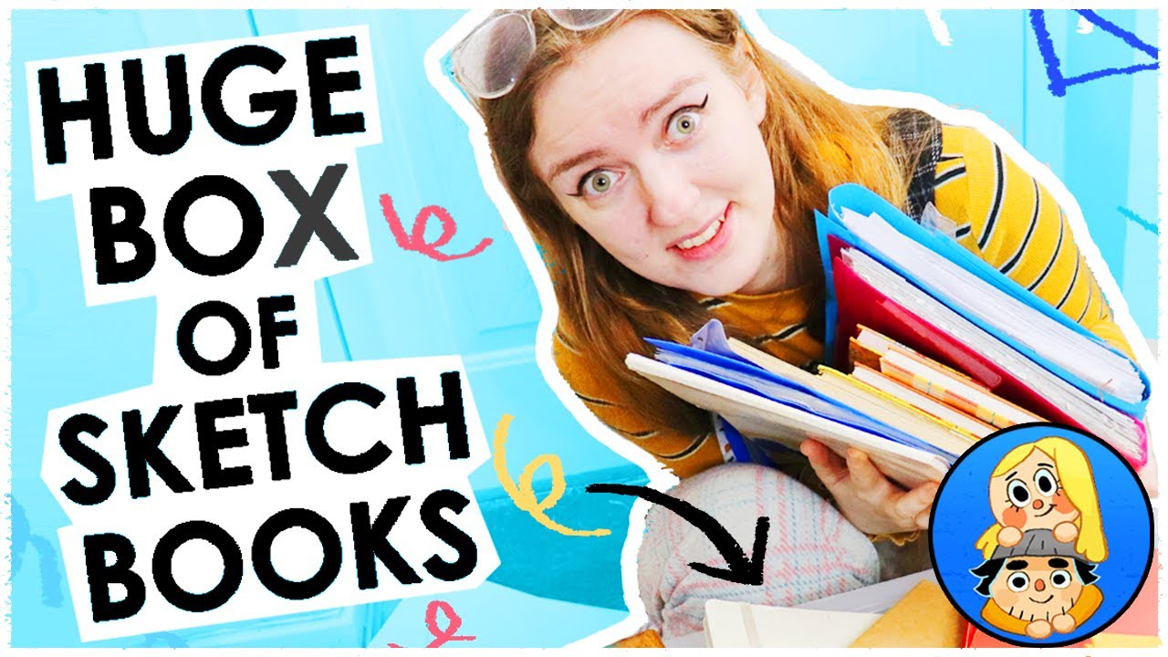 GIANT SKETCHBOOK TOUR - Huge Box FULL of our SKETCHBOOKS