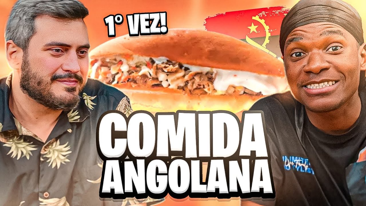 BRASILEIRO PROVANDO COMIDA ANGOLANA PELA PRIMEIRA VEZ ft. VLAD(área secreta)