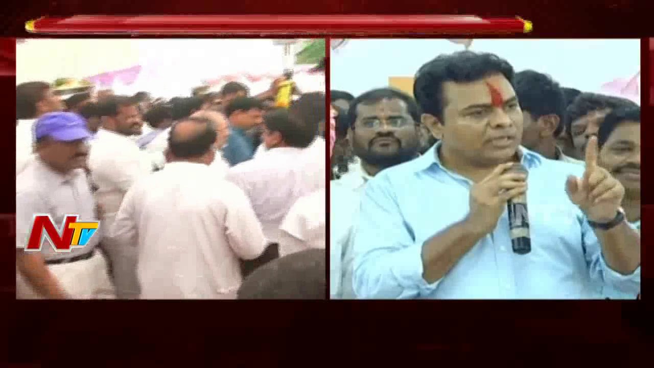 Minister KTR Fires on Congress Leaders over Allegations on TRS || Hyderabad || NTV