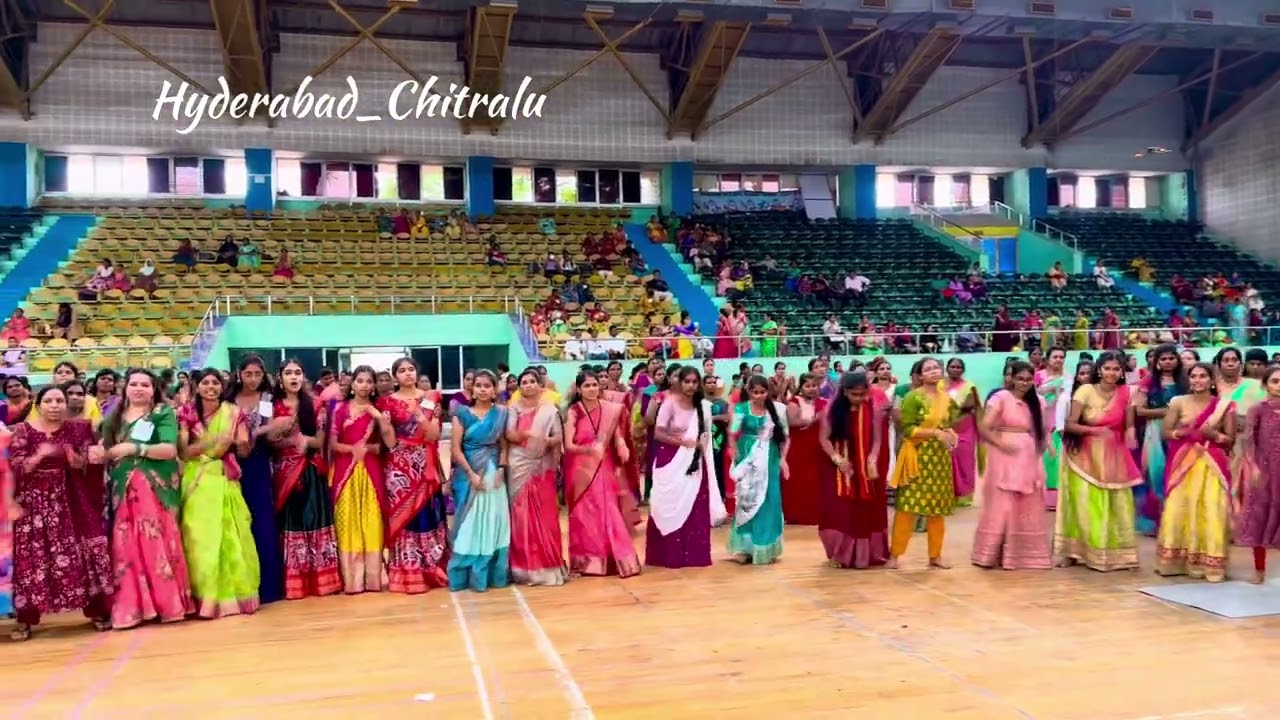 Saroornagar is getting ready for the Grand Bathukamma World Record! One more day! 🌸✨