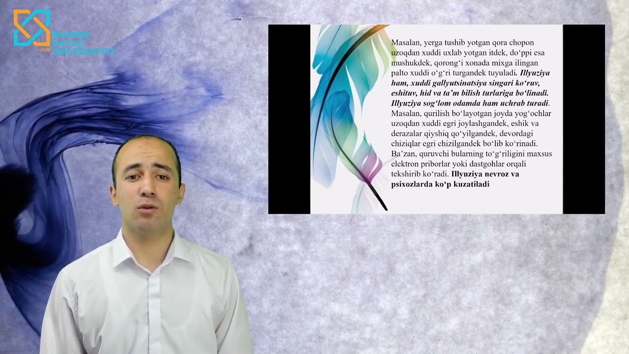 Ashrapov Nodirbek, Bilish jarayonlari buzilishlari