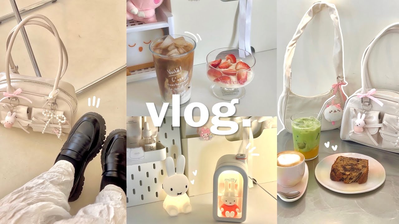 daily vlog🐰after school routine, huge japan haul, cute cafè, making matcha, student diaries, etc.