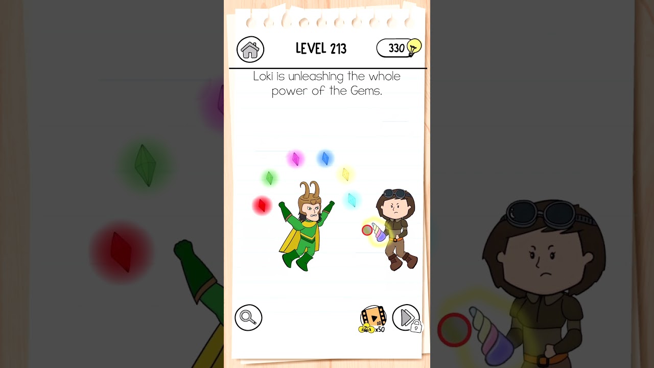 Brain Test 3 -  Level 213 Solution