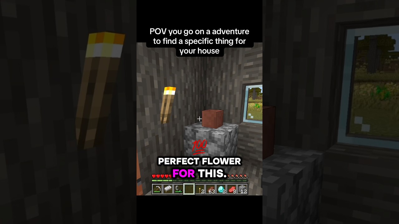 POV you go on a adventure for that one specific thing you need in Minecraft #minecraft #shorts #esc