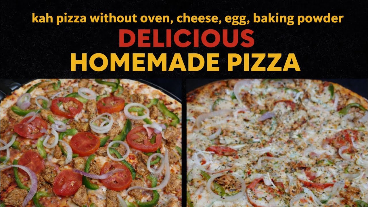 Pizza without oven vu RMNZL'S KITCHEN | without cheese 🧀 only Ghar ka ingredient sa 