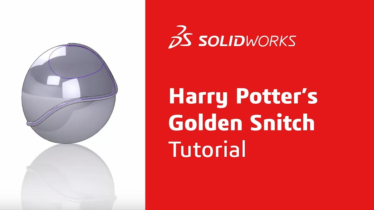 Harry Potter's Golden Snitch Tutorial - Part 1 - SOLIDWORKS