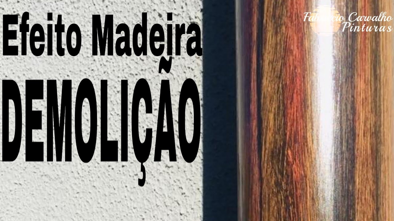 Efeito Madeira em cano de PVC muito fácil - Madeira Demolição