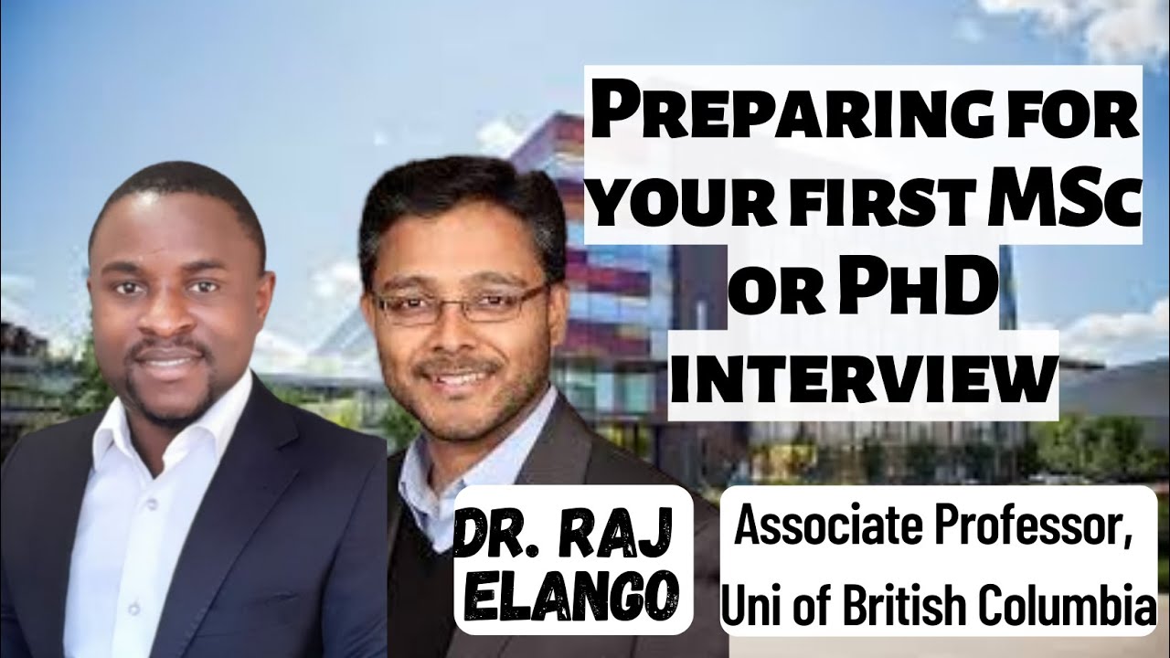 Tips on How to Prepare for Interview With Prospective M.Sc or PhD Supervisor | With Dr. Elango
