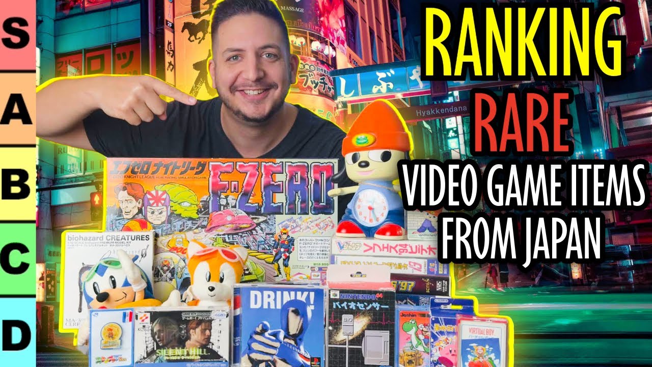 RANKING RARE Video Game Items FROM JAPAN!