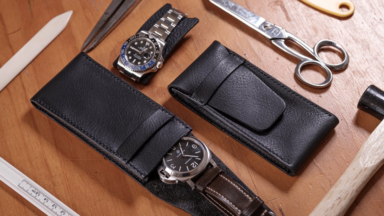 Making a Leather Travel Watch Pouch | Eternal Leather Goods