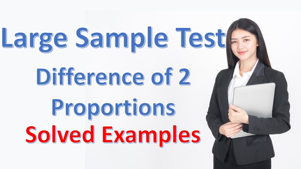 Large Sample Test of Hypothesis | Difference between two proportion | Statistics for All
