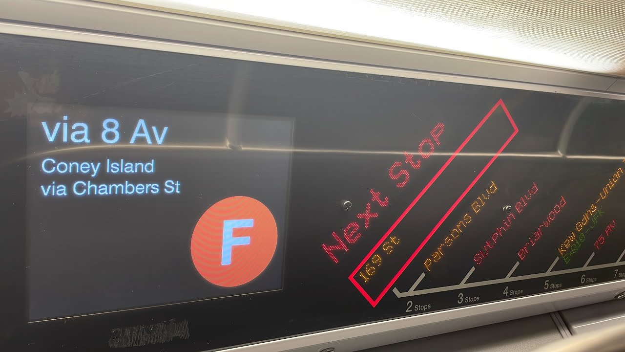 (Full Ride) R160B Siemens (F) Train from Jamaica-179 St to Coney Island via 8th Avenue Local