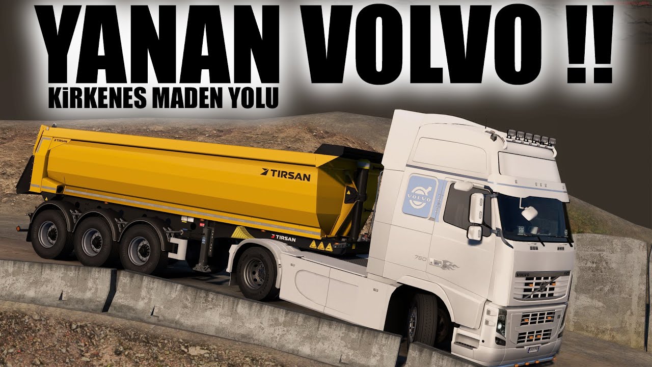 YANAN VOLVO !! KİRKENES MADEN YOLU / ETS 2 - G27
