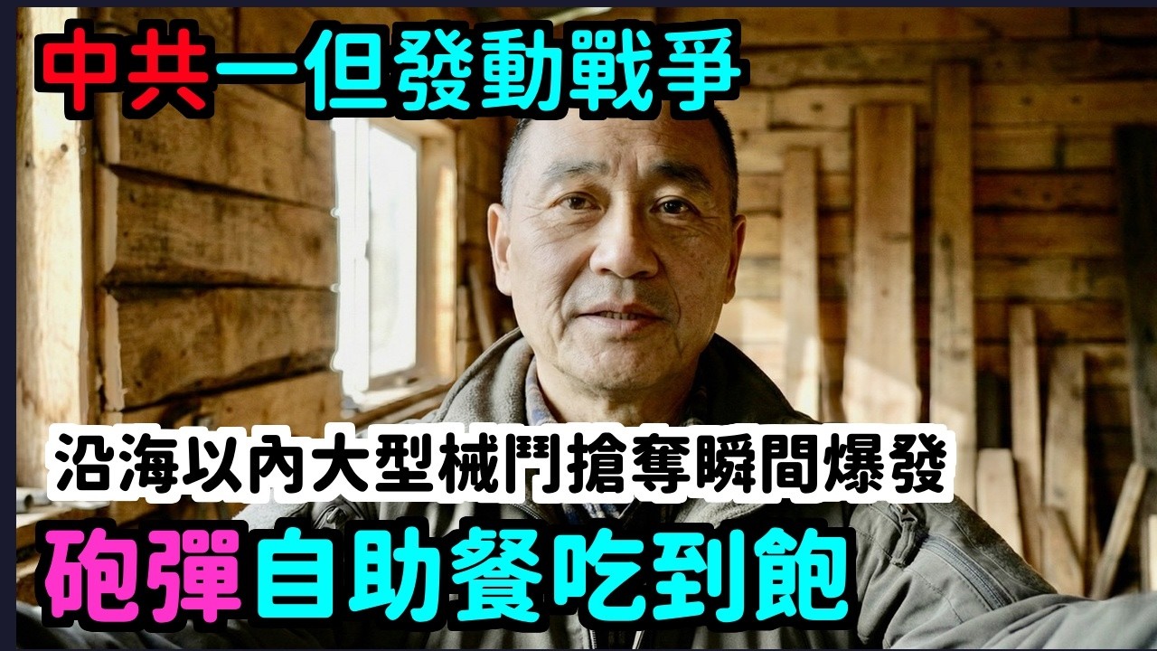 太扯中共真敢打台灣牆內秒崩14億搶糧械鬥軍隊排隊吃飛彈九成艦隊全滅 | 馬一峰