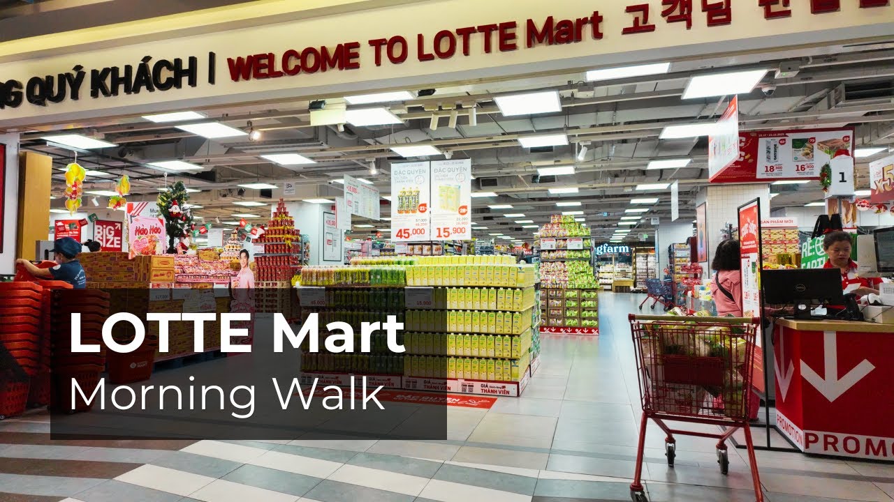 Lotte Mart Gold Coast Walk 4K | Morning Supermarket Ambience | Nha Trang | 11 Dec 2025