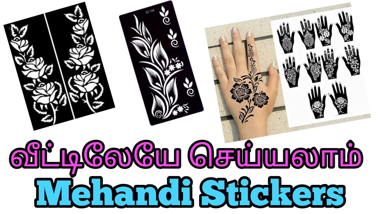 Homemade henna stickers/Mehandi stickers/tattoo stickers@mombeautyarts