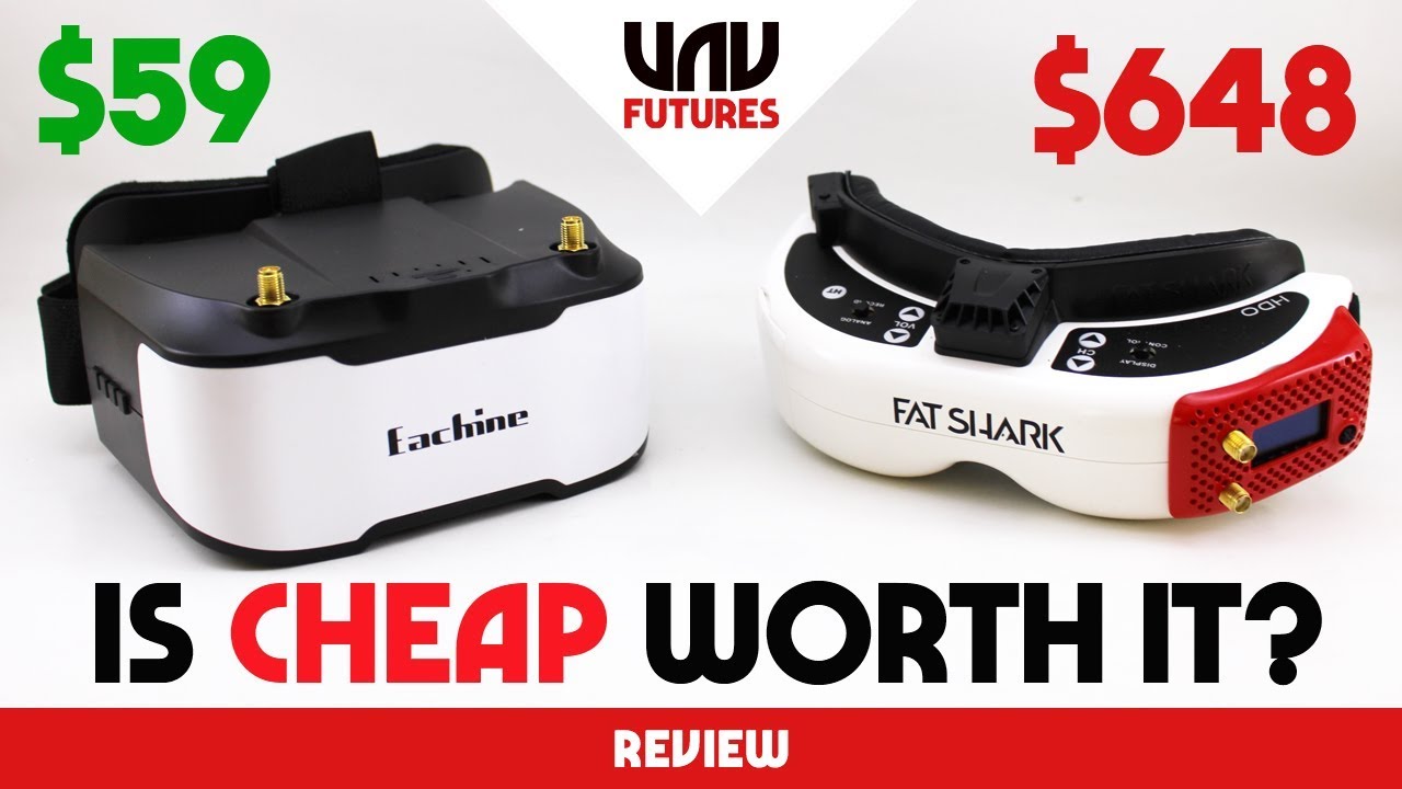 NEW EACHINE $59 FPV GOGGLES vs $648 PREMIUM GOGGLES! Eachine VRD3 review