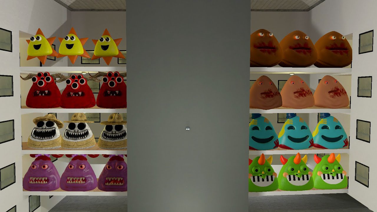 DESTROY ALL 3D NIGHTMARE POU BOU'S REVENGE FAMILY VS SCARY HORROR POU LIMINAL GOTEL in Garry's Mod