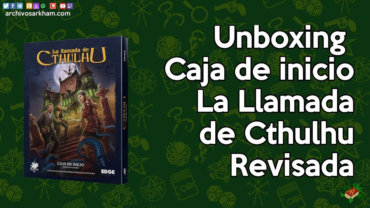 Unboxing - Caja de inicio - La Llamada de Cthulhu - Revisada