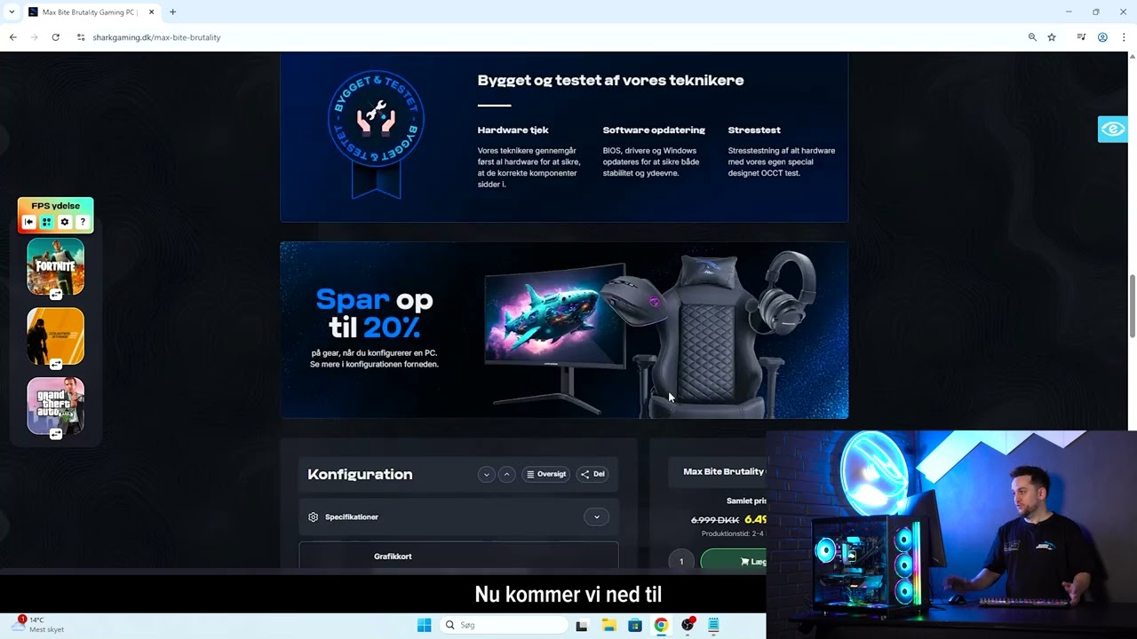 Sådan køber du en PC fra SharkGaming