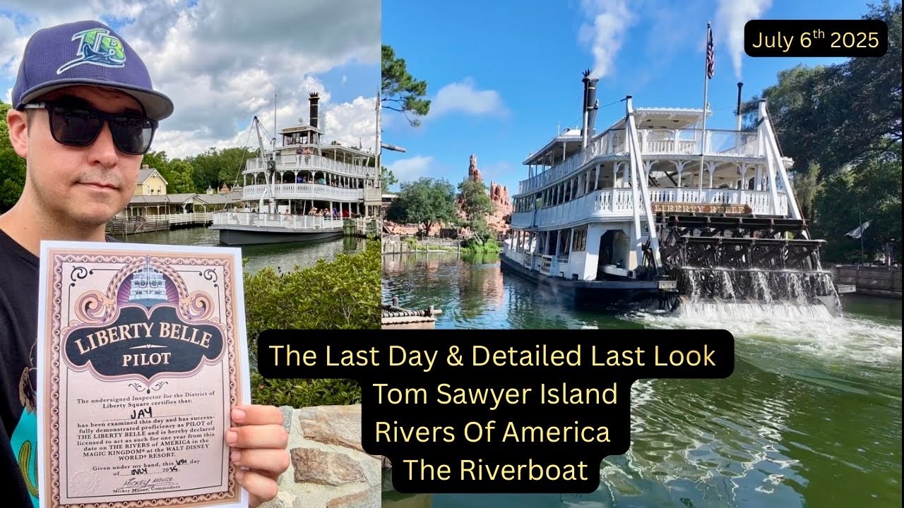 The Last Day For Tom Sawyer Island & The Riverboat At Disney World - WORST THEME PARK DECISION EVER