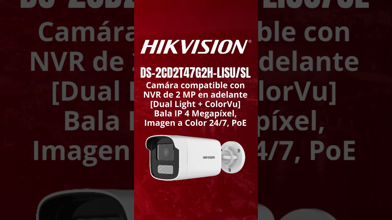 DS-2CD2T47G2H-LISU/SL #hikvision #tecnologia #seguridadinteligente #videovigilancia