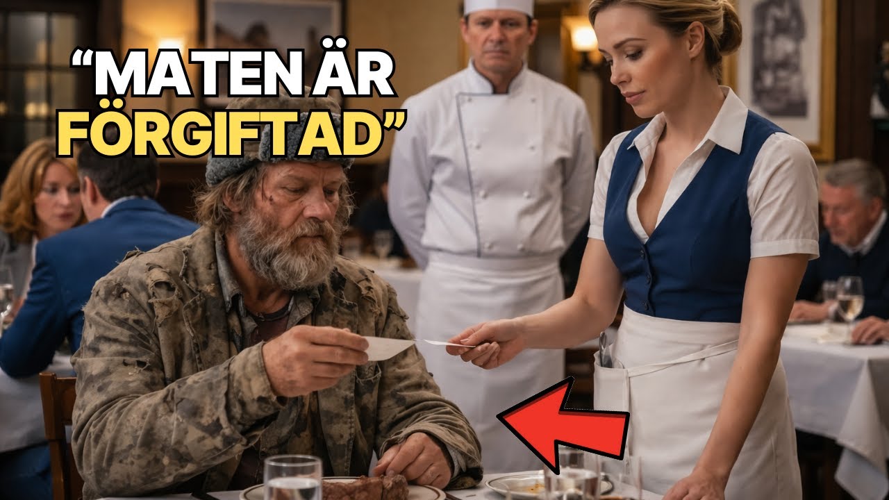 Den hemlige miljardären beställer en steak – servitrisen smyger fram en lapp som stoppar honom!