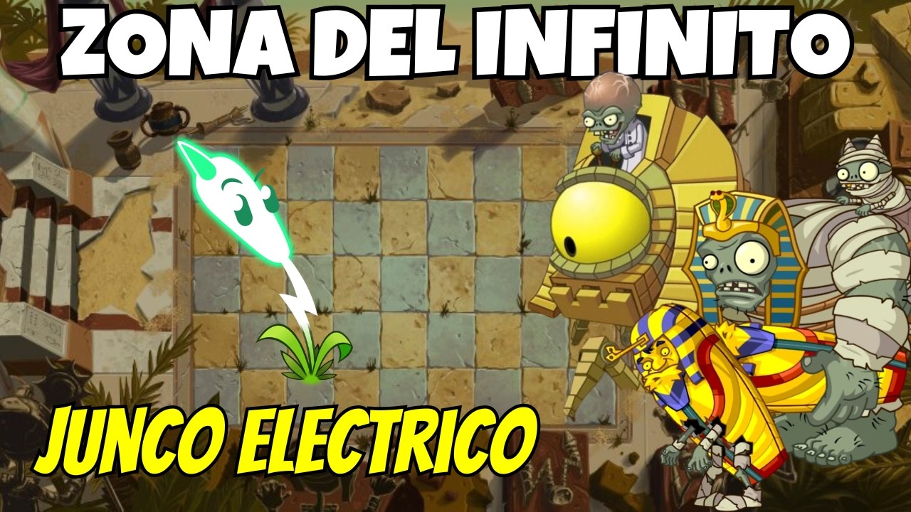 PVZ 2 CHINO || JUNCO ELECTRICO AL NIVEL 2, EN PIRÁMIDE DE LA PERDICIÓN