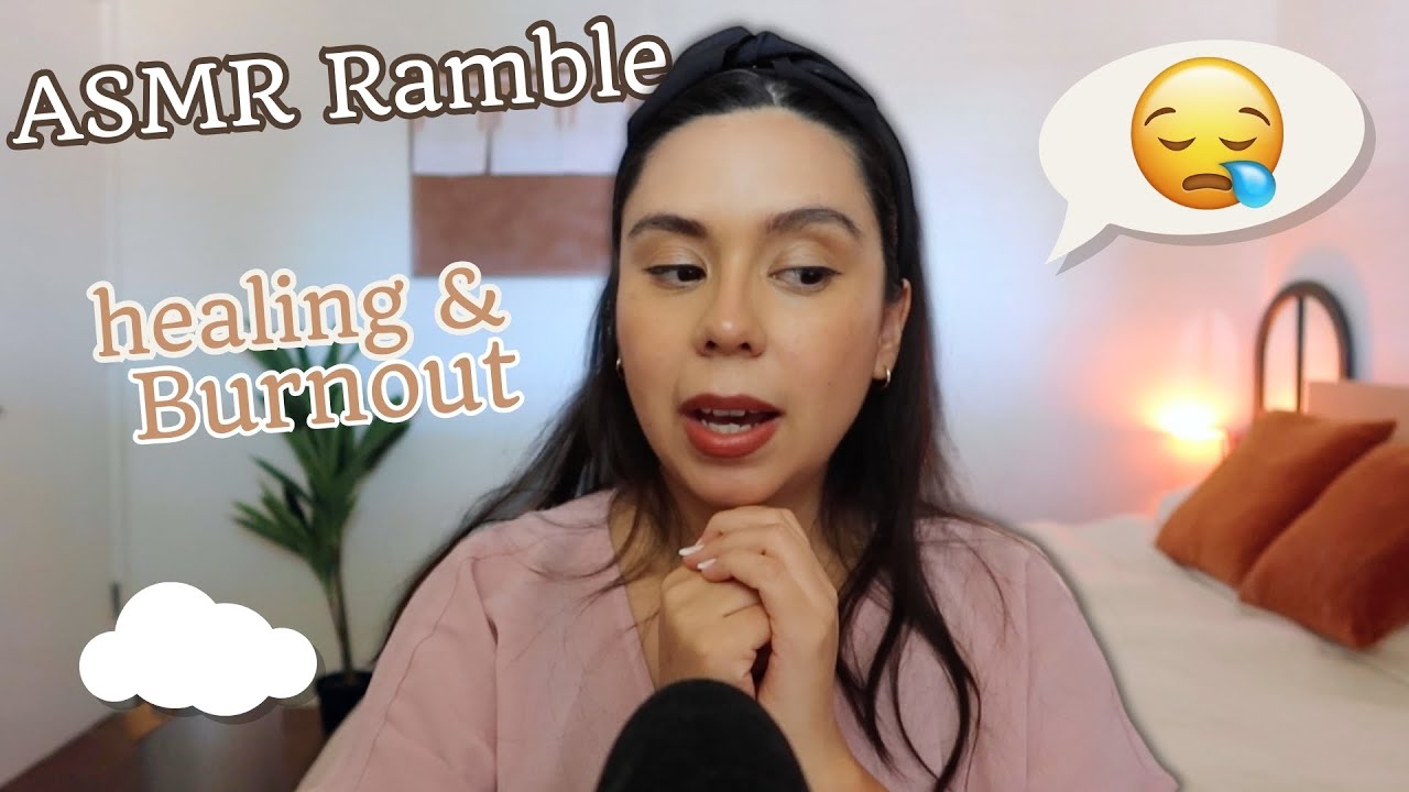 ASMR Whispered Ramble & Tapping 🌻 healing after burnout
