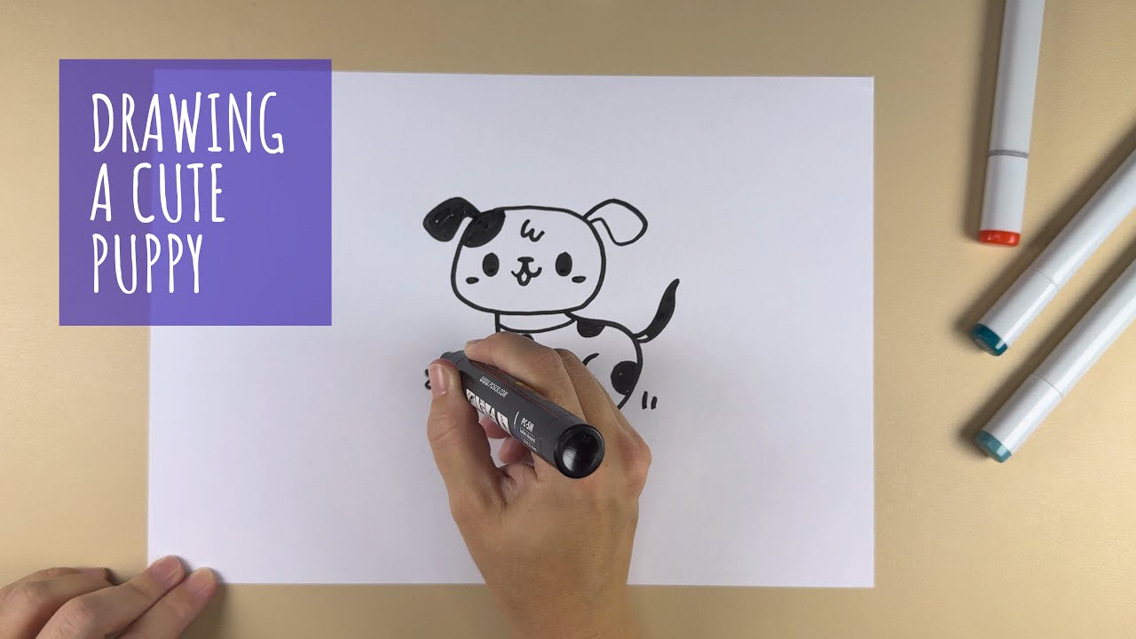 Draw a Cute Puppy 🐶 Easy Guide for Beginners