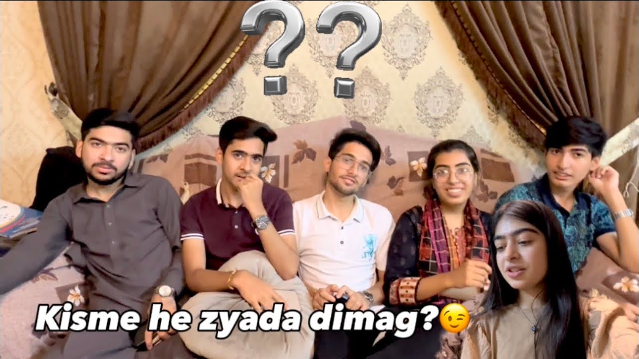 RIDDLES challenge with siblings | bht mushkil se sb ko video k liye manaya | paheliyan