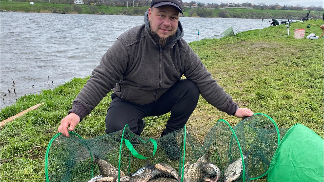 Ловля добрих карасиків на р.Інгулець фідерним вудлищем