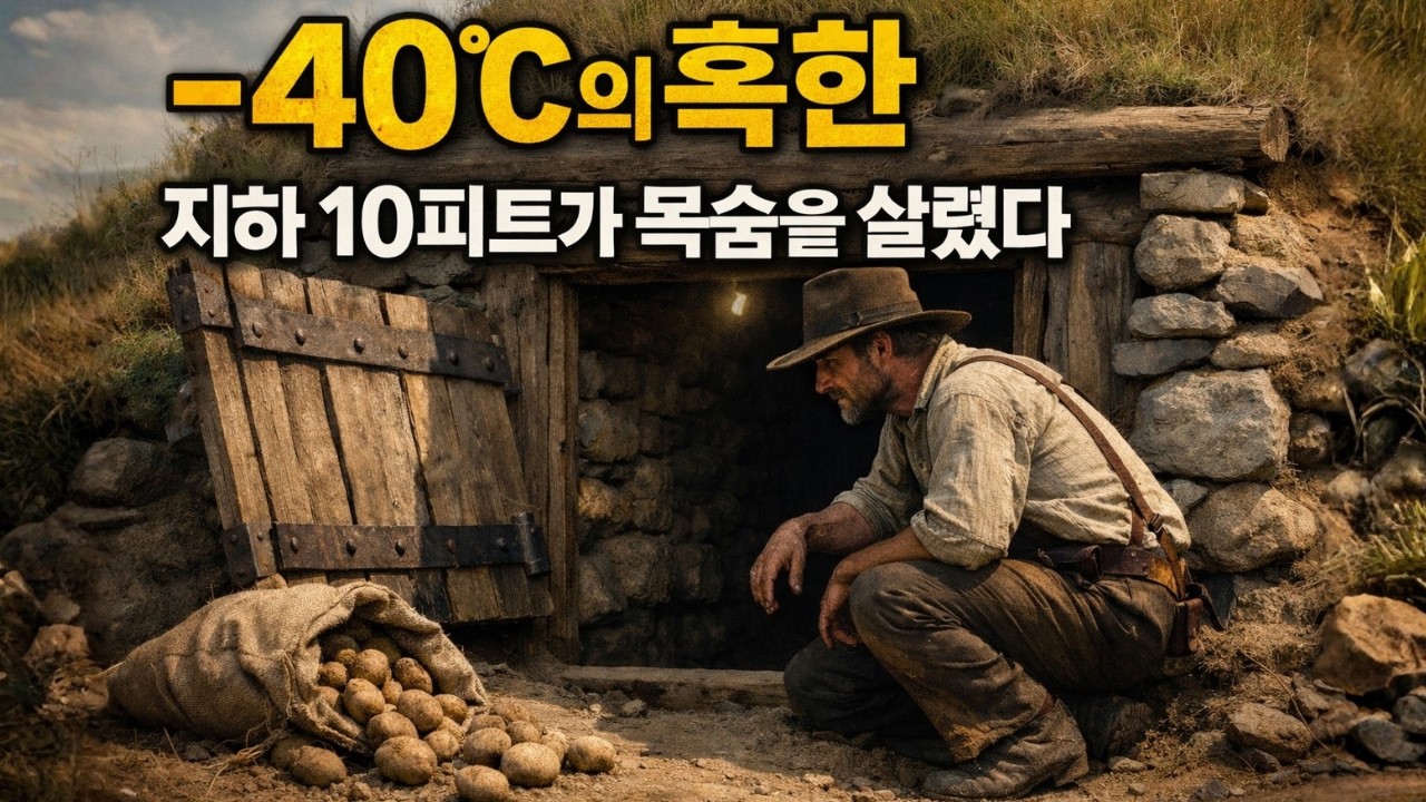 −40℃ 혹한에서 살아남은 비밀… 지하 10피트였다